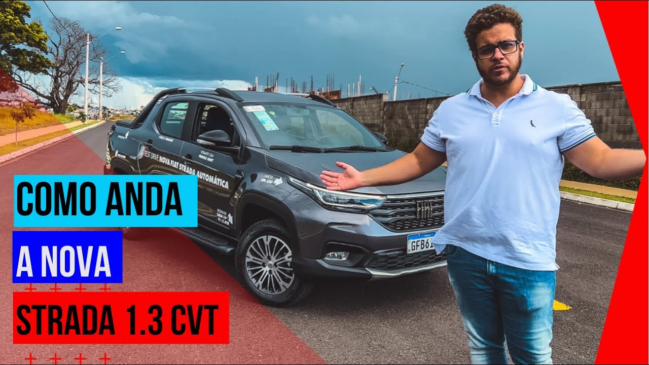 TEST DRIVE FIAT STRADA RANCH  2022 1.3 CVT - FICOU BOM?