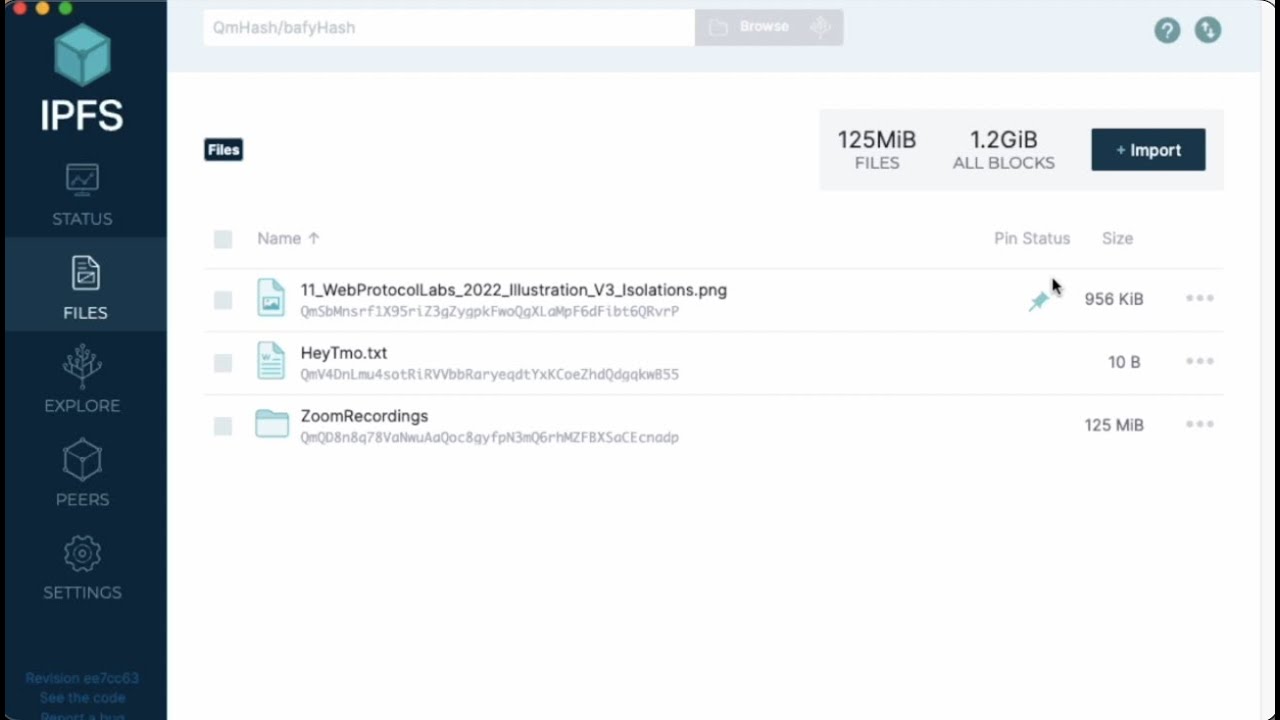 IPFS Desktop Walkthrough