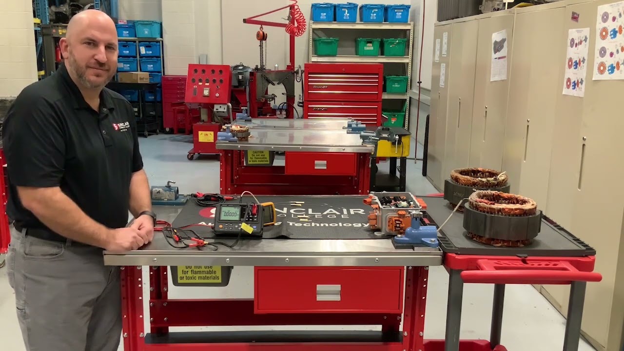 Sinclair Community College Automotive Technology illustrates use of a Milliohm meter!