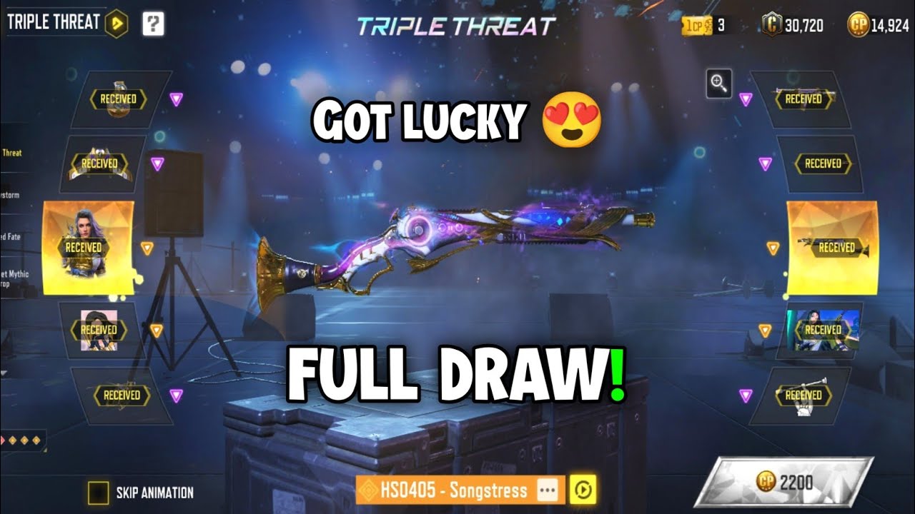 *New* Legendary HS0405 Songstress Full Draw | Legendary Nyx Starstruck | Triple Threat Draw CODM