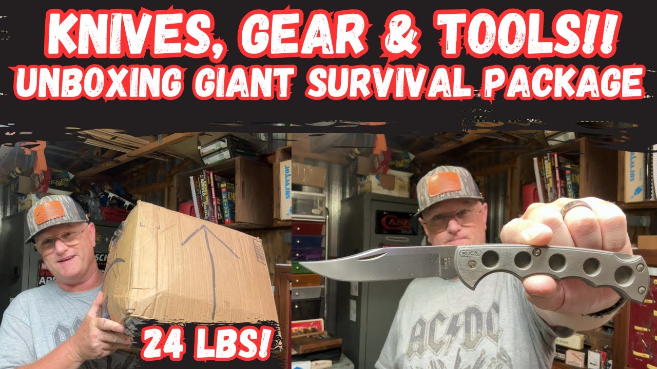 Unboxing GIANT Survival Package (Knives, Gear, Tools) - MUST SEE