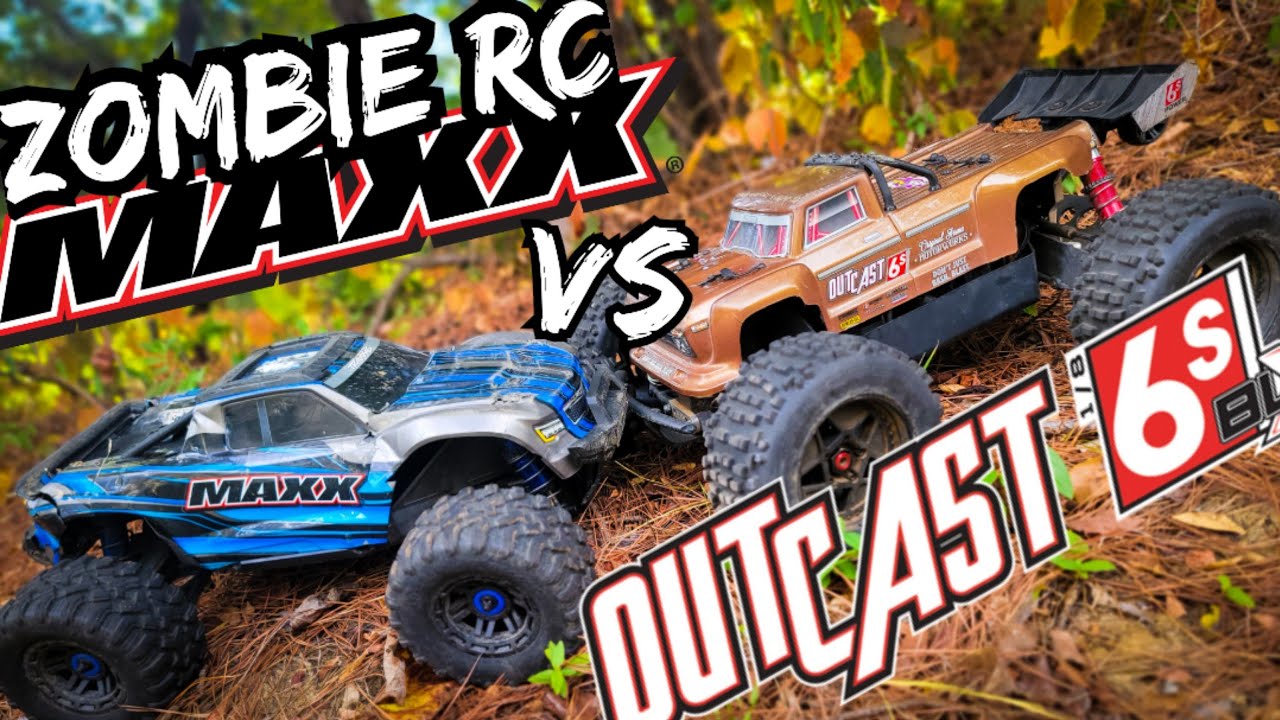 Arrma Outcast 6s 🥊vs🥊 Traxxas Maxx Review Bash-Zombie RC vs M2Cification
