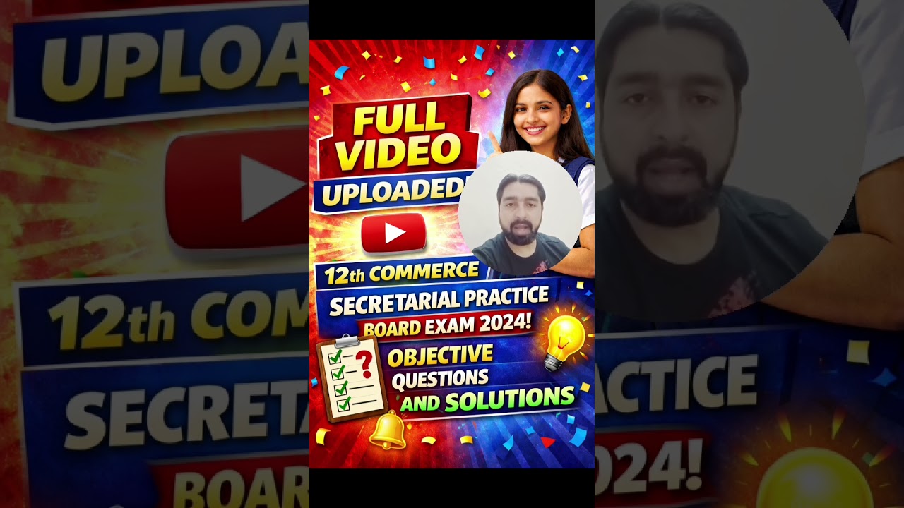 Secretarial Practice Objective Question | Board Exam 2024 Objective Question | SP Objective Question