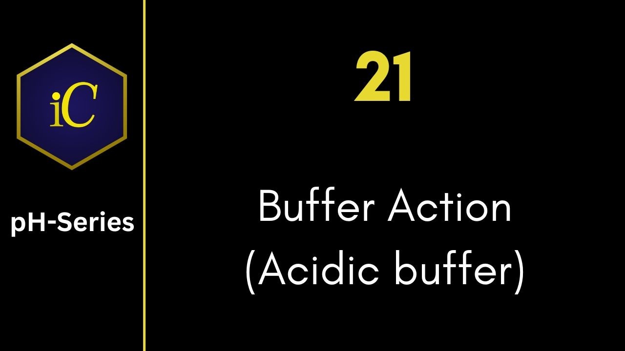 pH-21 Buffer action (Acidic buffer)