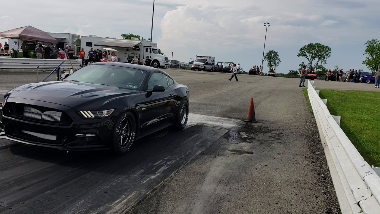 Twin Turbo Mustang at a No Prep Event.