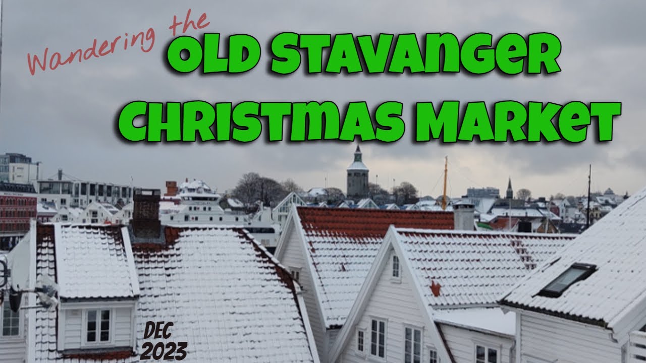 Old Stavanger (Gamle) Christmas Market (Julemarked) 4K #christmas #christmasmarkets #snow