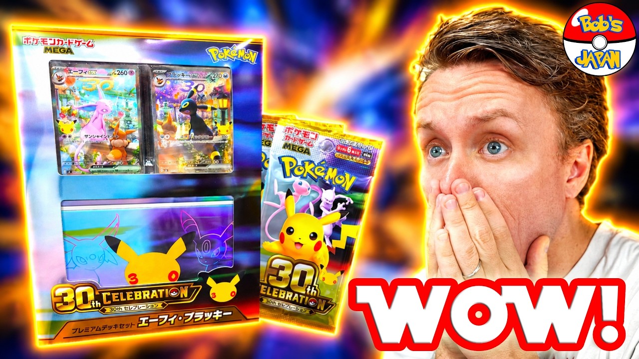 I Opened the NEW Pok&eacute;mon 30th Anniversary Espeon & Umbreon Deck! + 4 Celebration Packs!