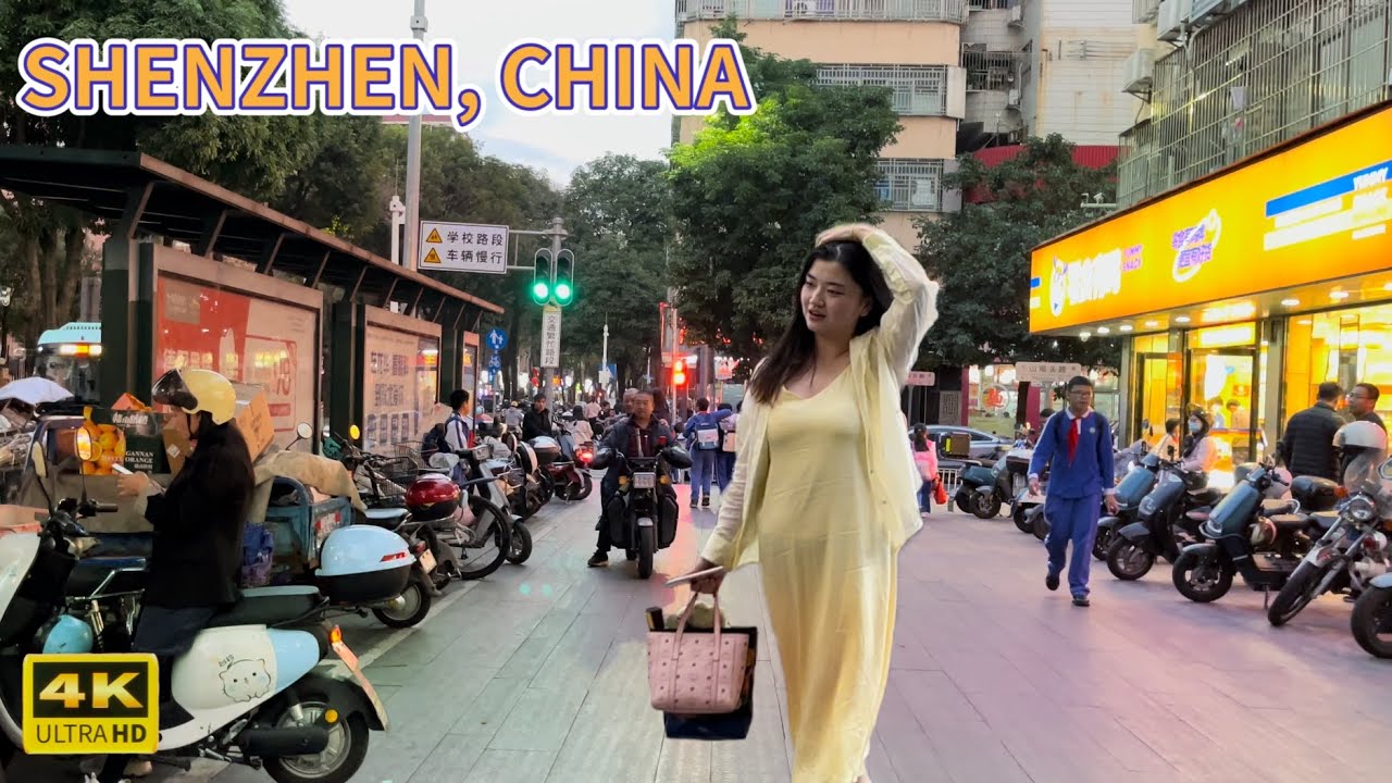 真實的中國，深圳街景。龍華和平路-人民路-三聯路Real China, Shenzhen street scene. Heping Road-Renmin Road-Sanlian Road