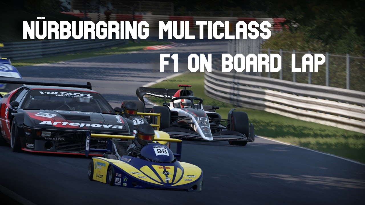 No sense Multi class Race in Nordschleife with an F1 car! #simracing