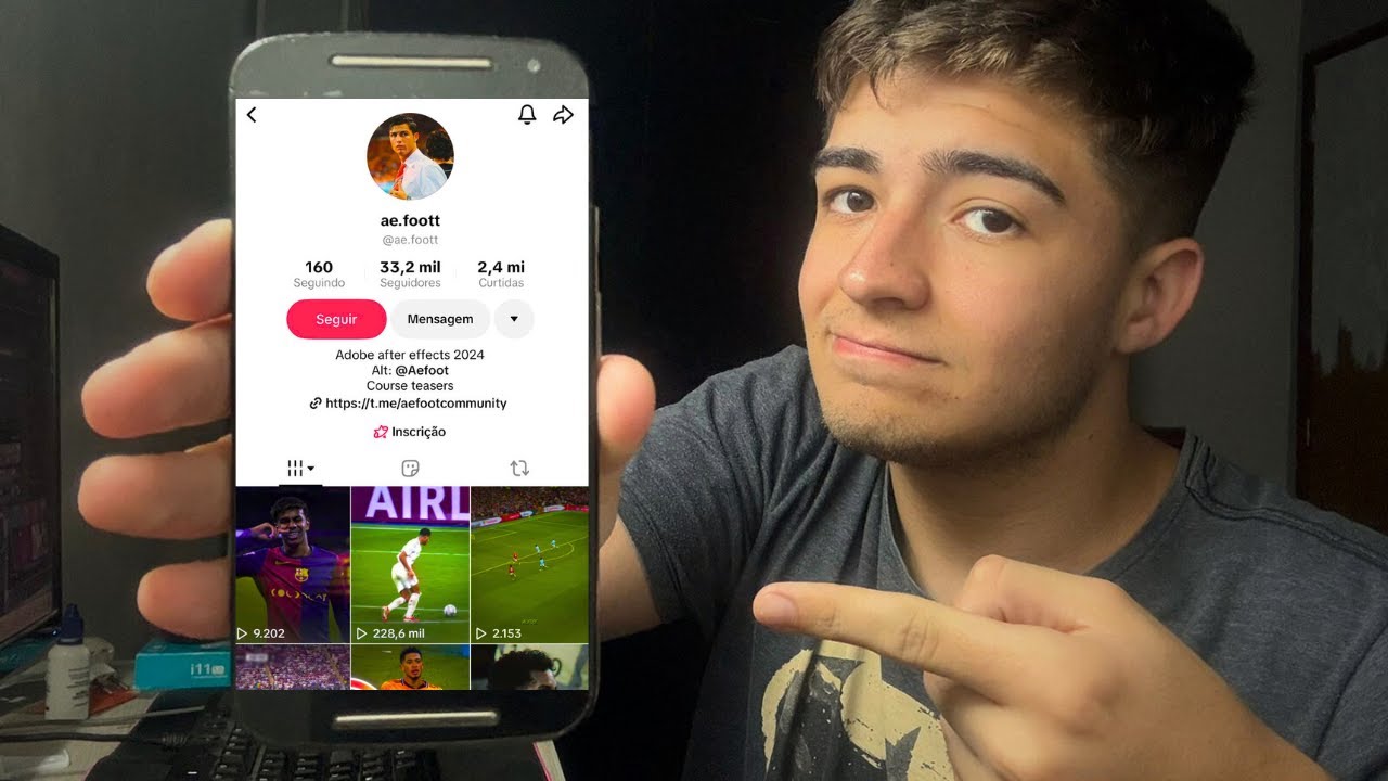 Como CRIAR e MONETIZAR um Tiktok DARK de FUTEBOL!