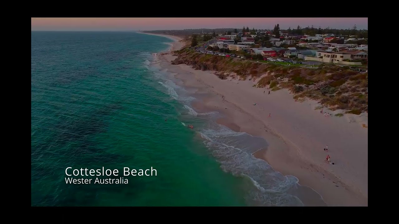 🌅 Cottesloe Beach, Perth | Stunning DJI Mavic Mini Drone Footage at Sunset ✨🏖️