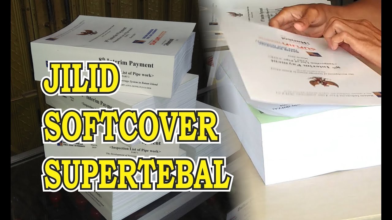 Cara Jilid Soft Cover Tebal 9 cm