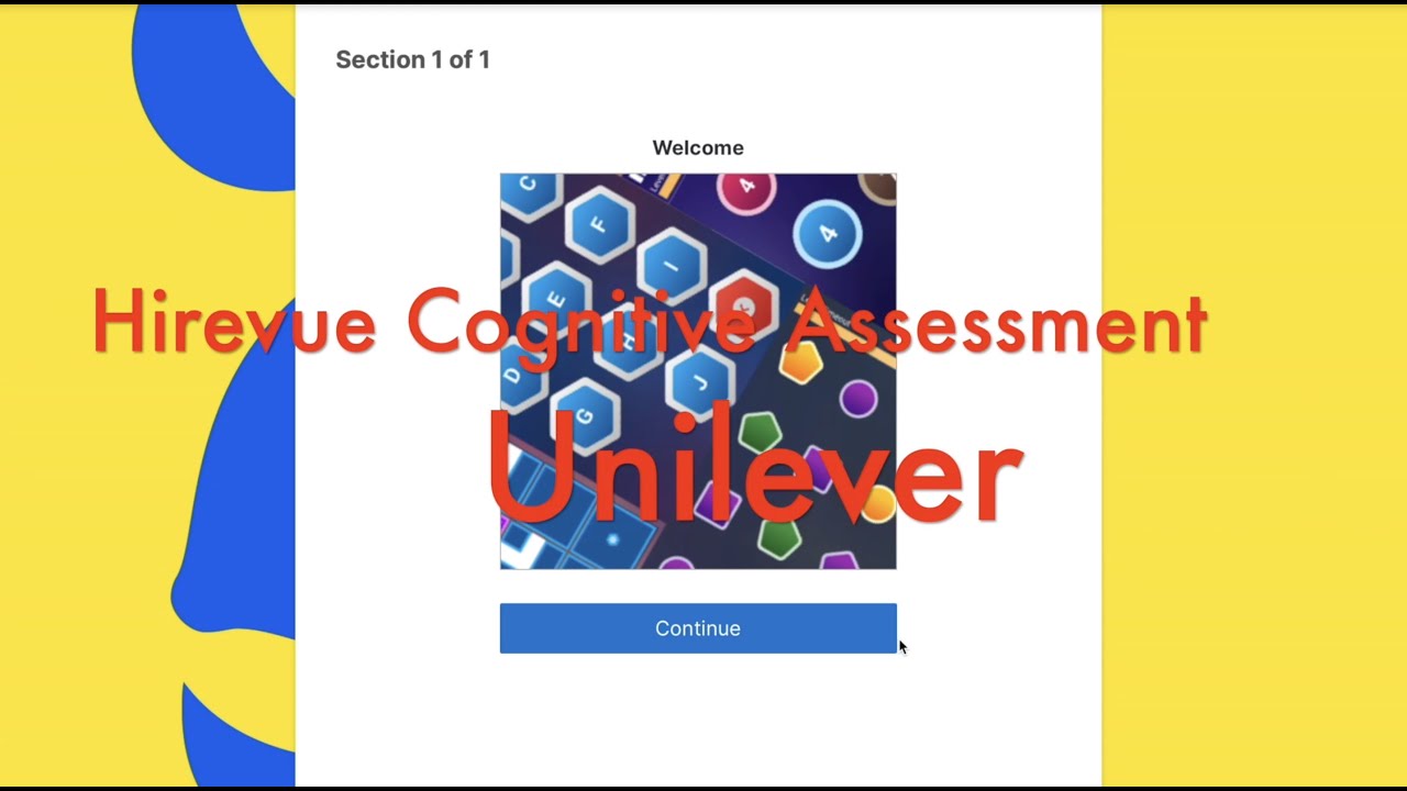 Hirevue Cognitive Assessment Level 2 - Interview Unilever 2023