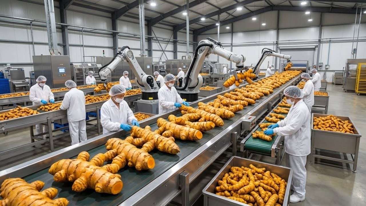 Inside a Modern Turmeric Factory: From Fresh Harvest to Premium Golden Powder