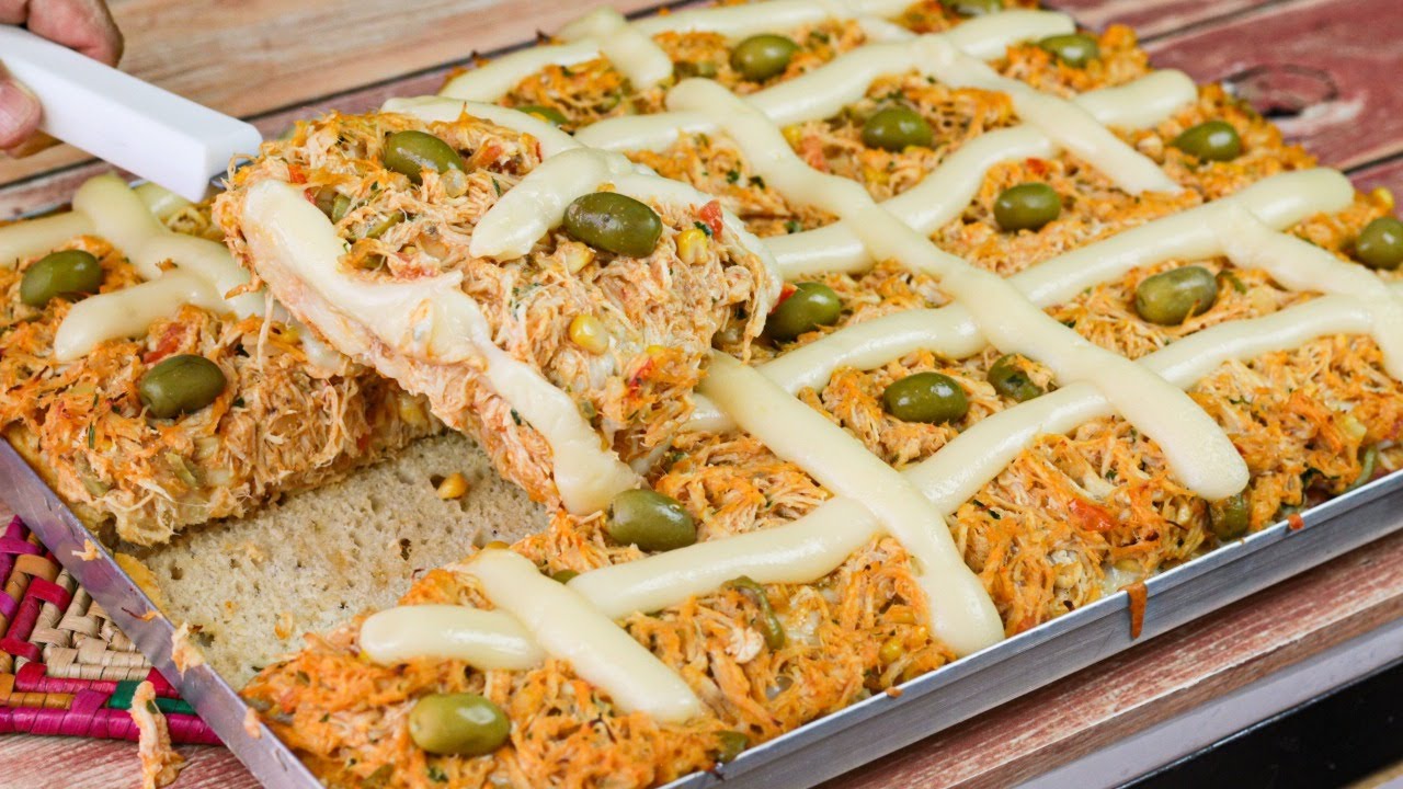 PIZZA ESPECIAL DE FRANGO COM CATUPIRY - CHEF LÉO OLIVEIRA