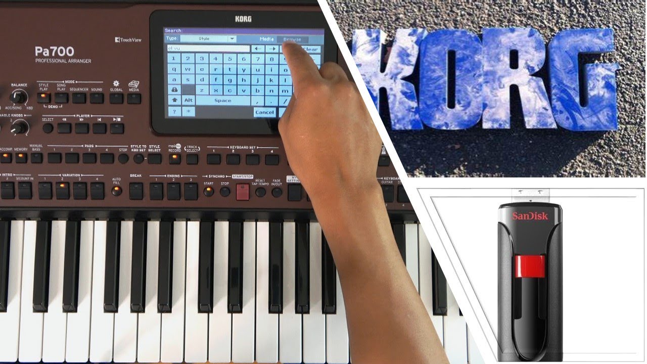 Como Guardar un solo ritmo con sus respectivos samples en un USB, en teclado Korg pa