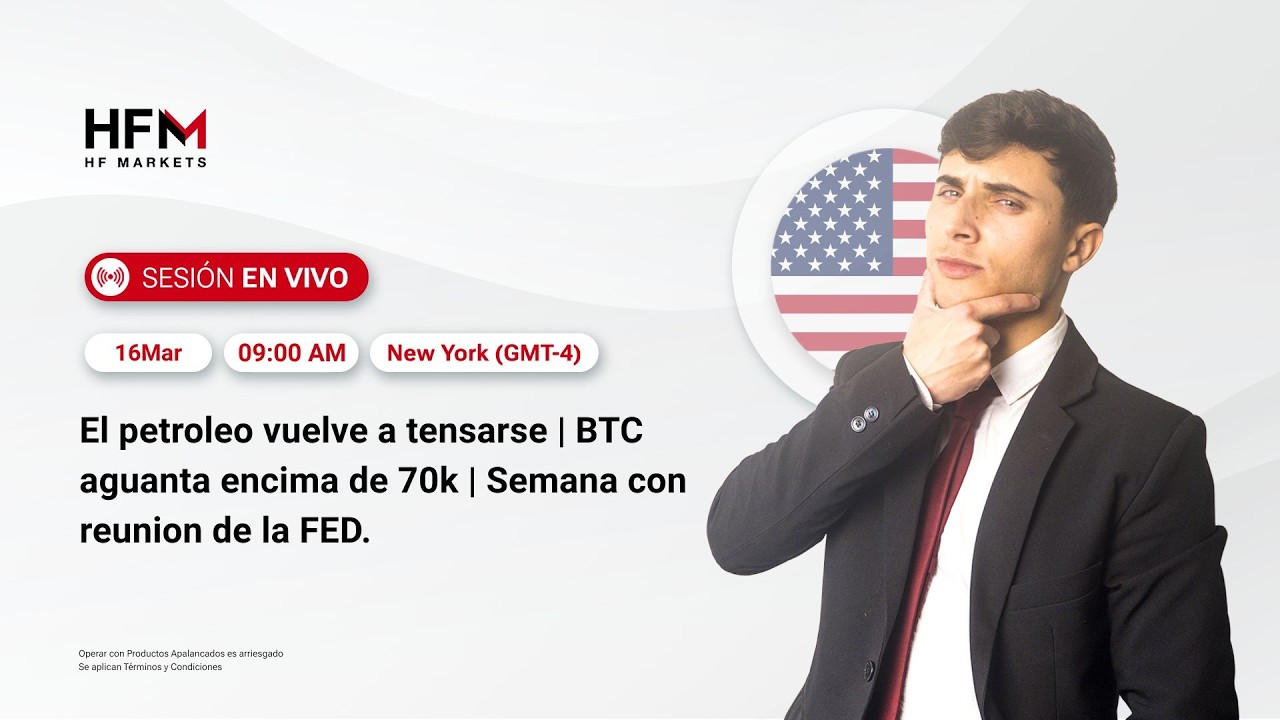 #335 El petroleo vuelve a tensarse | BTC aguanta encima de 70k | Semana con reunion de la FED.
