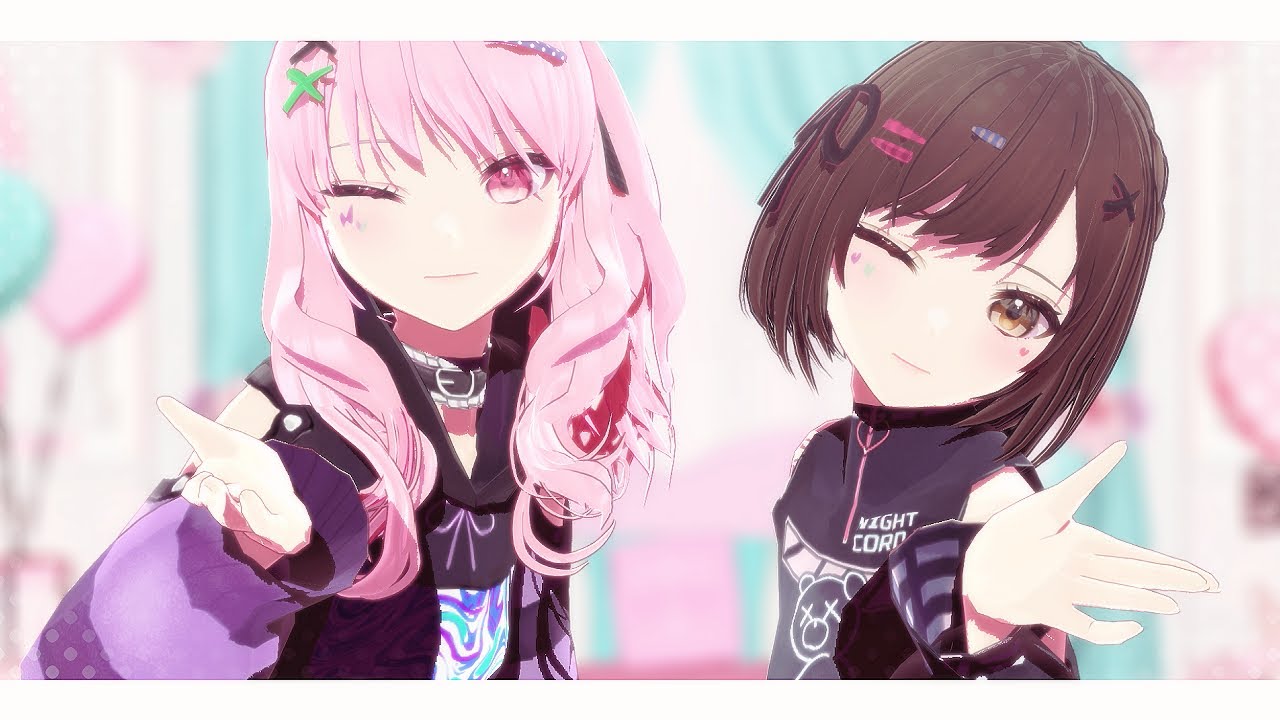 【プロセカ自作MMD】愛包ダンスホール【暁山瑞希＆東雲絵名】25時、ナイトコードで。