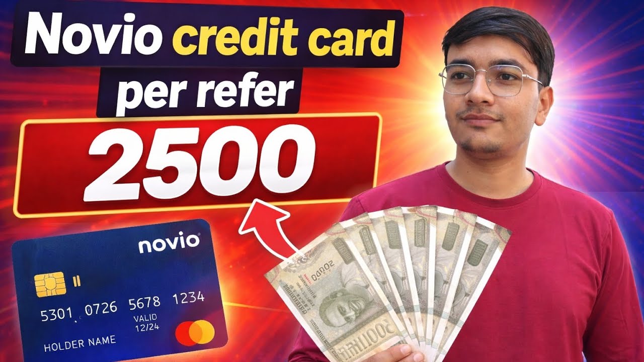 Sbm novio credit card per refer 2700 rupees | novio credit card refer and Earn 