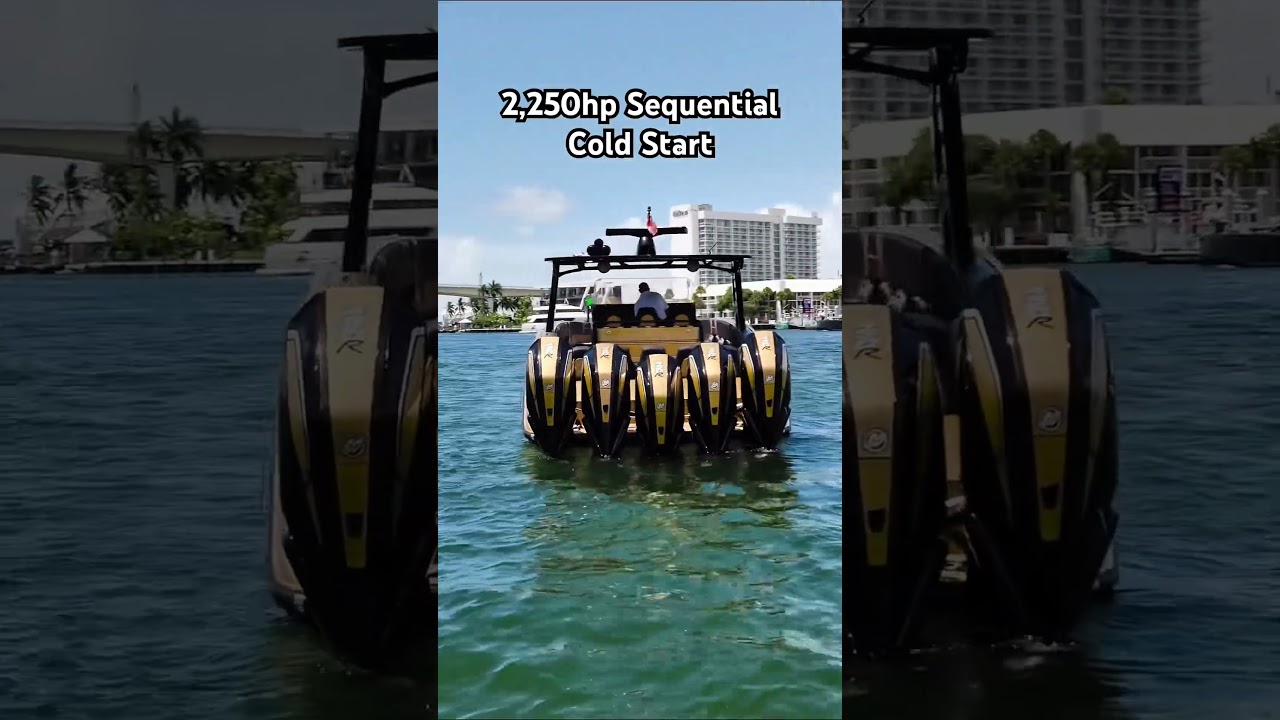 2,250hp Sequential Cold Start on the 2023 Midnight Express 43 Solstice from Luke Brown