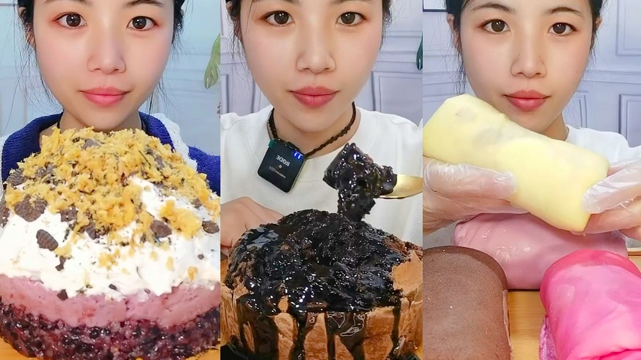 Homemade Cake and Brownie Eating Show | Calm Dessert Mukbang #83