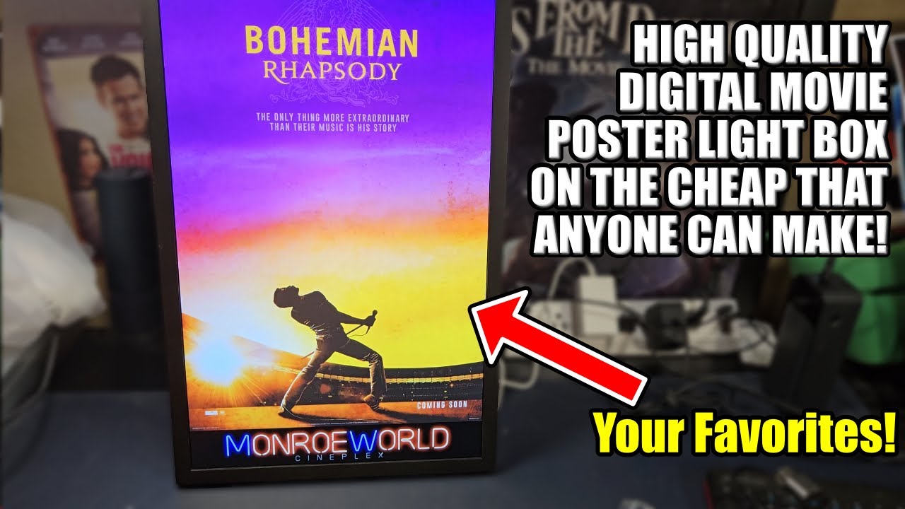 This DIY Movie Poster Lightbox Is So Cool! (includes poster tutorial)