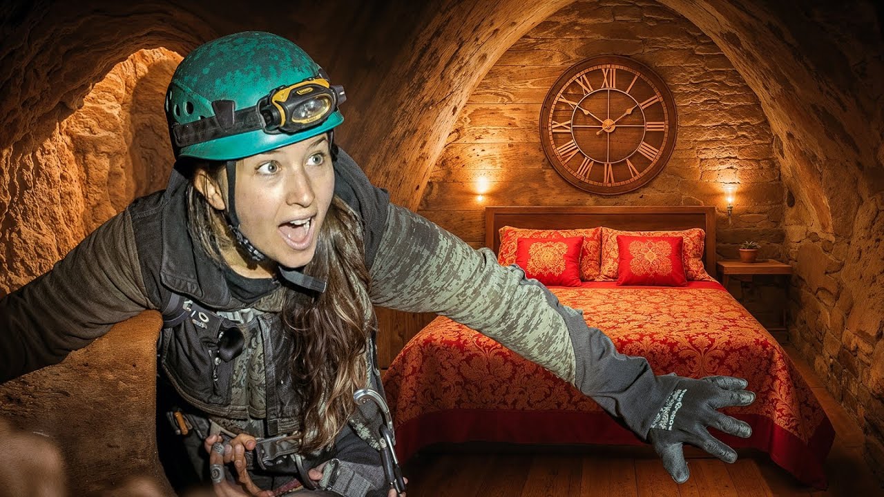 Staying at the World's DEEPEST Hotel (1370ft Underground!)