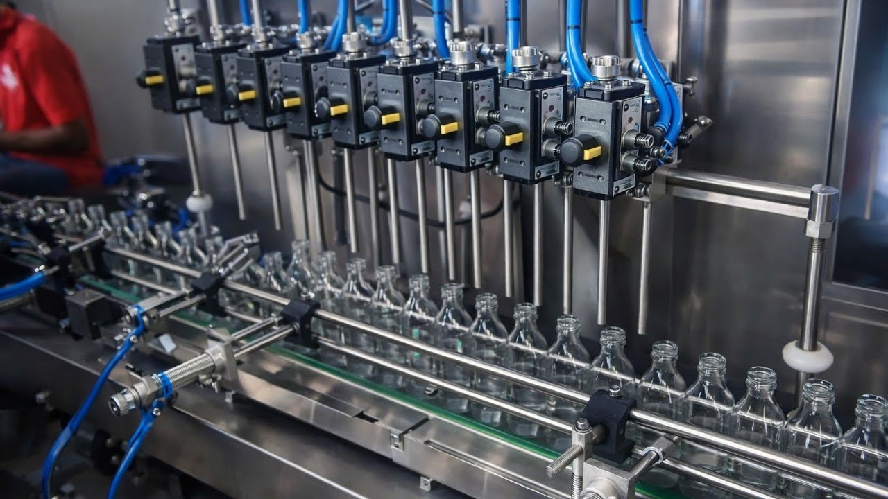 60 Bottles Per Minute! Automatic Liquor Filling, Capping & Labeling Machine 🍾 | +91 7383171692