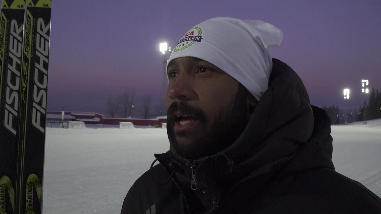 ÖFK tränar skidåkning med Anders Södergren