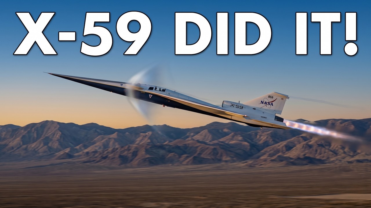 NASA&rsquo;s X-59 Just Broke the Sound Barrier for the First Time