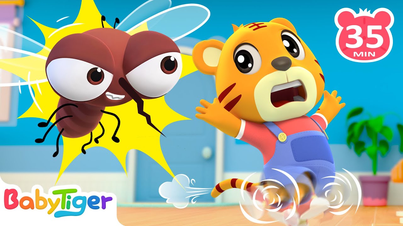 蚊子嗡嗡嗡，快走開! + 更多兒歌🎵 | Mosquito Go Away | Kids Cartoon| 童謠串燒 | 貝樂虎BabyTiger