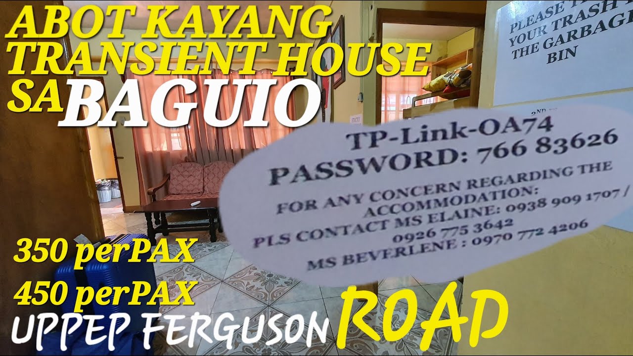 Murang Transient House sa Baguio|Baguio City 2023