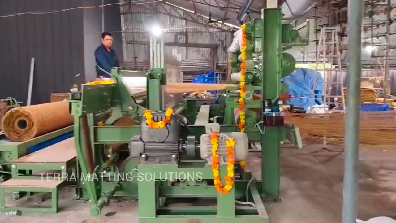 Successfully Running Geotextile Weaving  In Our Automated Loom #Terra #Coir #Geotextile