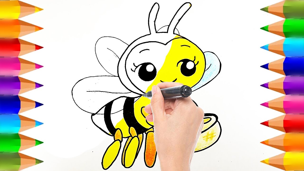 Cómo Colorear La Abejita Chiquitita de Plim Plim | Dibujos para niños