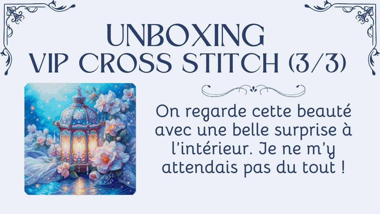 UNBOXING #vipcrossstitch (3/3) #crossstitch #pointdecroix