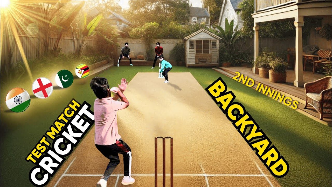 Backyard Cricket Test | 2nd Innings | Ind vs Pak vs Eng vs Zim | Off Yorker