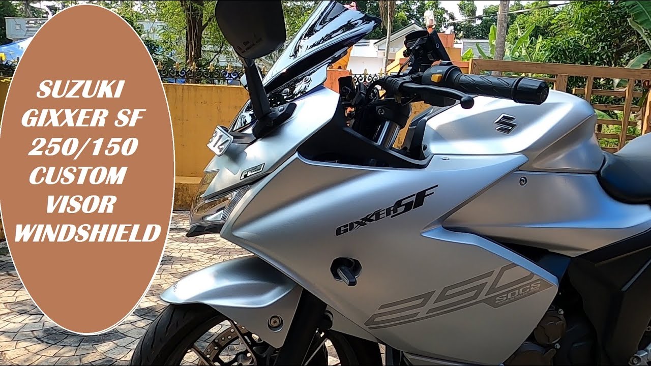 SUZUKI GIXXER SF250/150 CUSTOM VISOR / WINDSHIELD