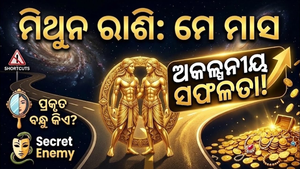 ♊ମିଥୁନ ରାଶି: ମେ 2026 । ଆକସ୍ମିକ ଧନ ଲାଭ ଏବଂ Share Market ରଣନୀତି | Gemini May 2026 horoscope odia. 