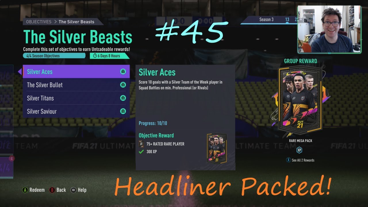 FIFA 21 RTG#45 Headliner Packed! The Silver Beast Objective!