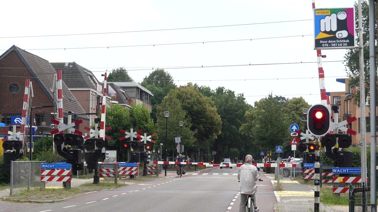 Railroad Crossing Den Dolder // NL #train #viralvideo