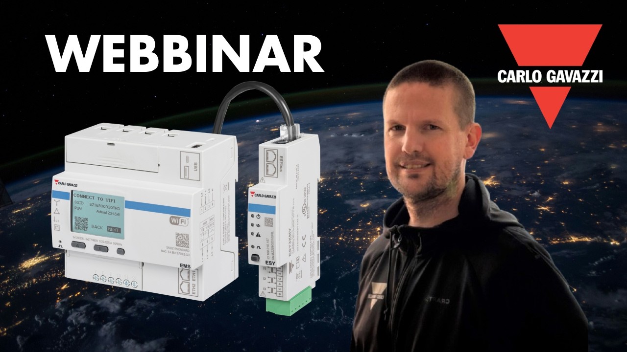Webbinar EMS | Energimätare med logger och Wi-Fi | Carlo Gavazzi