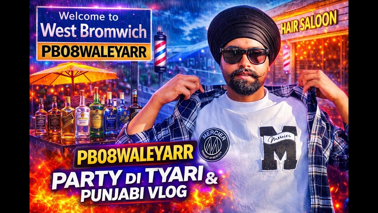 Party Di Tyari 🎉 Hair Cut + Alcohol Shopping | West Bromwich Vlog | PB08WALEYARR #trending #viral