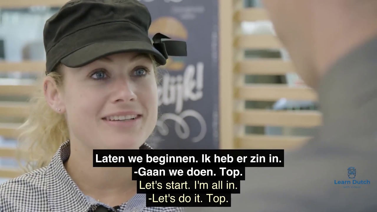 Learn Dutch with Dutch-English Subtitles: [repeat once] Werken bij een McDonald's restaurant