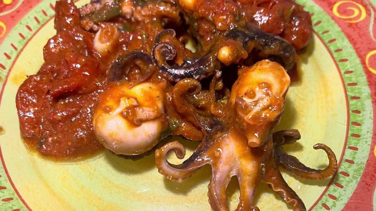 Polipetti alla Luciana 🐙 Ricetta veloce e saporita😋 #food #cucinafacile #perte 