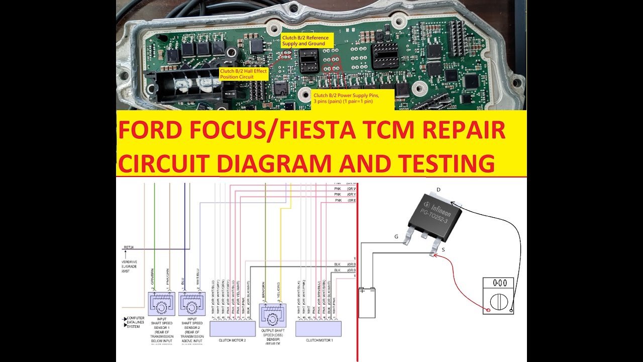 Ford Focus: открытие TCM, принципиальная схема, тестирование, ремонт