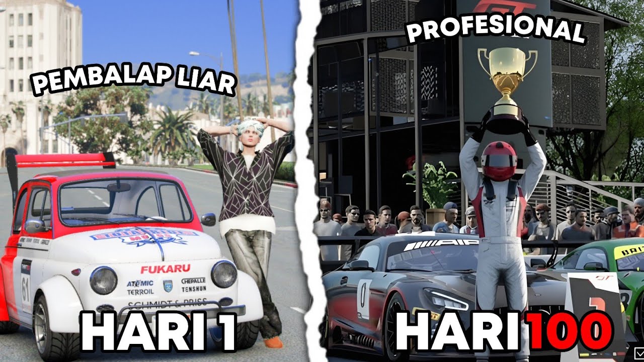 100 HARI DI GTA 5 DARI PEMBALAP LIAR SAMPAI JADI PEMBALAP PROFESIONAL