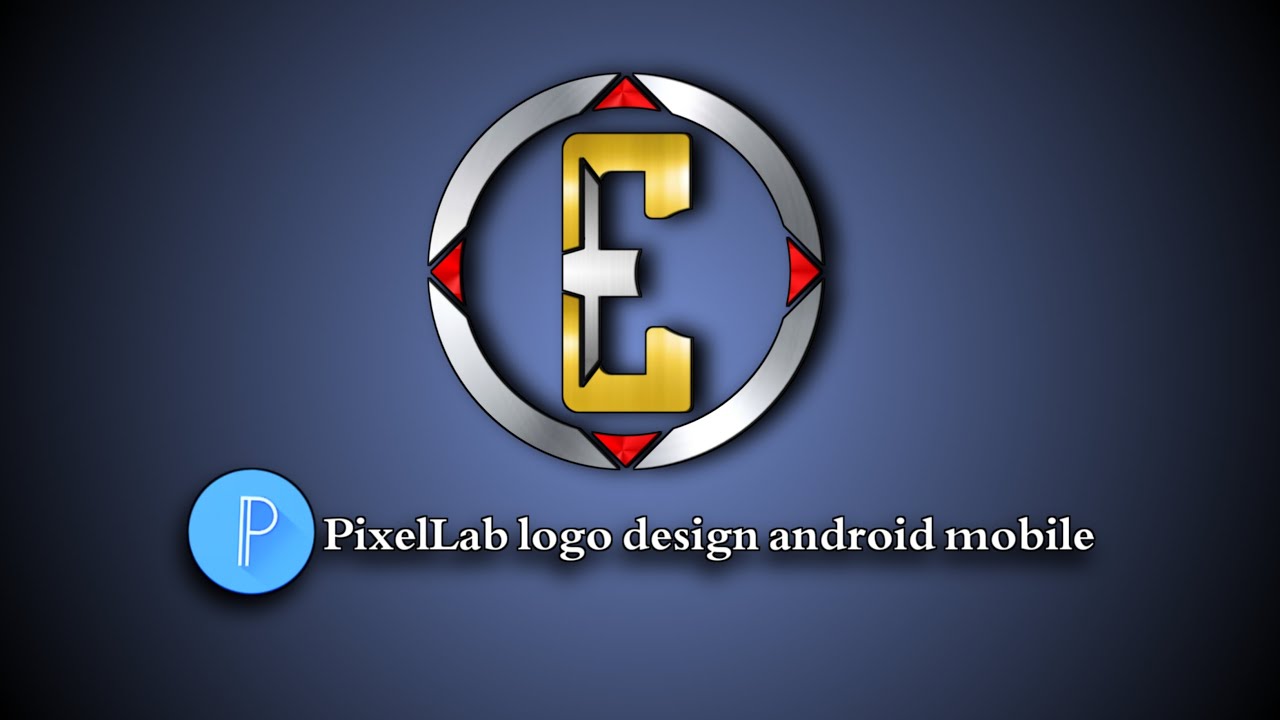 🤔 Sida loo sameeyo logo design professional ah xarafka (E) PixelLab android mobile💥👌