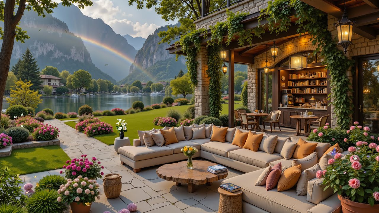 Spring Jazz Café Escape — Расслабляющая Джазовая Музыка В Уютной Атмосфере Кофейни Spring Coffee Sho