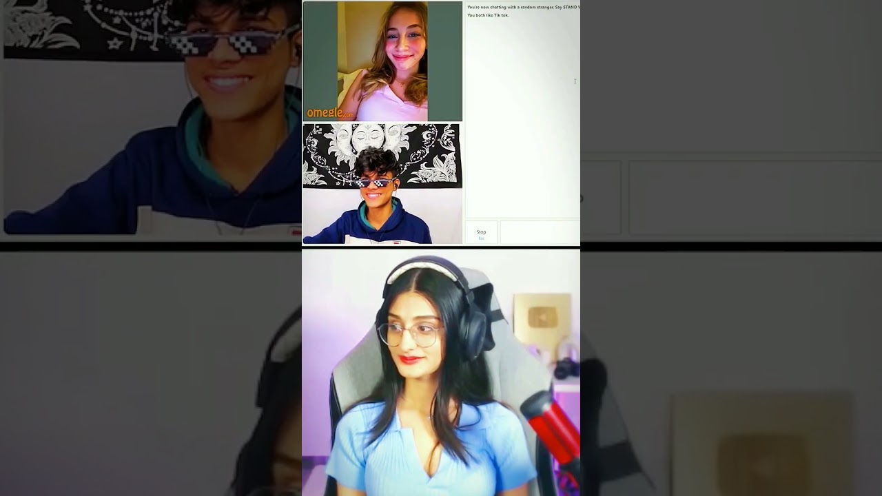 Payal gaming reaction on adarsh Singh video #shorts #omegle #comedy