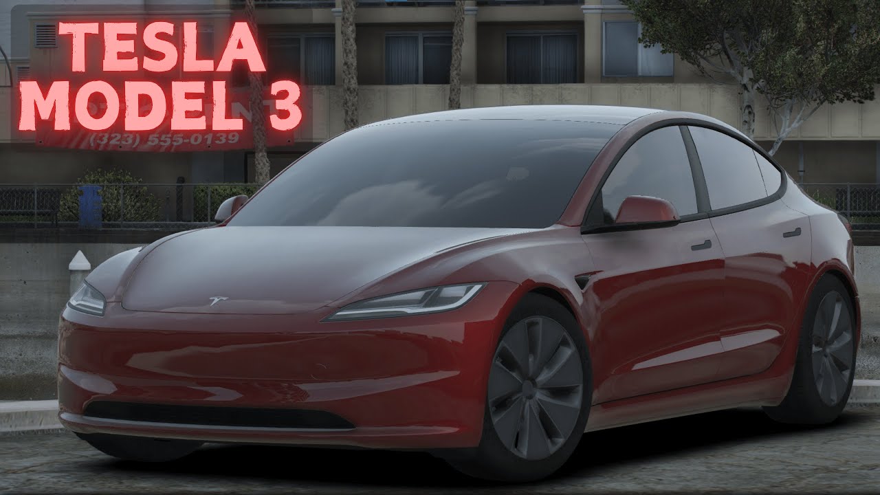 Tesla Model 3 | GTA V Real Life Car Mods